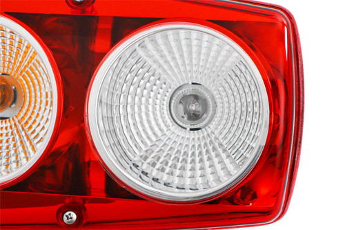 Rear light left Hella Caraluna II with reverse round reflector Ducato motorhome