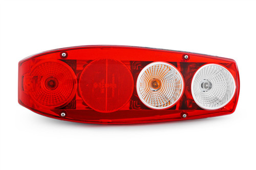 Rear light left Hella Caraluna II with reverse round reflector Eldis motorhome