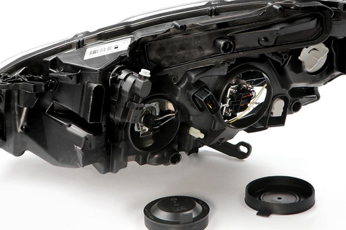 Headlight right black LED DRL Peugeot 208 17-19