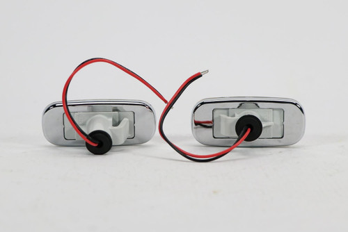 Side indicators set LED chrome Audi A6 97-05