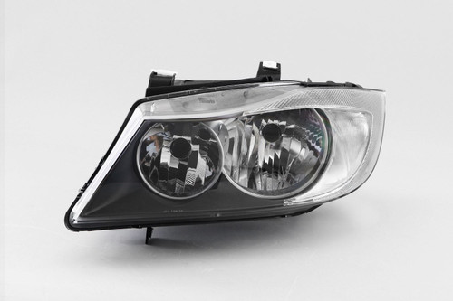 Headlight black inner left BMW 3 Series E90 E91 05-08