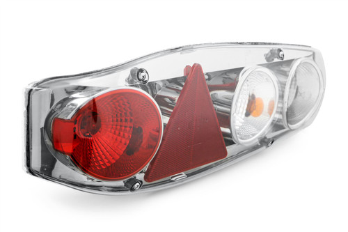 Rear light set smoked grey reverse fog triangular reflector Caravan Hella Caraluna II Trailer Adria Adora