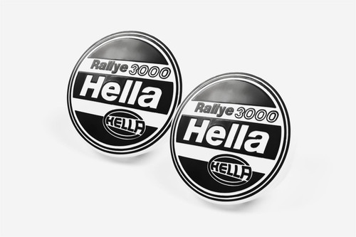 Hella Rallye 3000 front spotlight headlight cap cover x2
