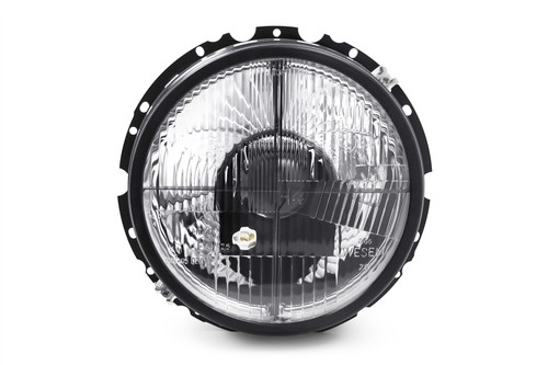 Smoked crosshair headlight set VW Golf MK1 74-83