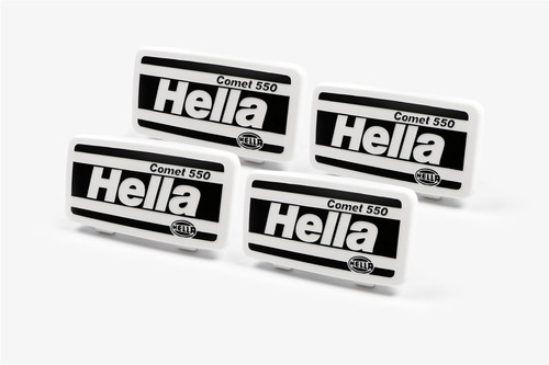 Hella Comet 550 front spot lights headlights cap 19.7cm x 10.2cm x4