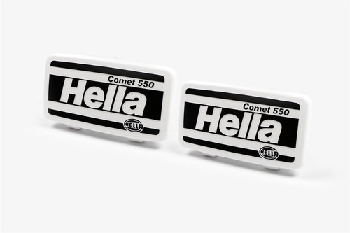 Hella Comet 550 front spot lights headlights cap 19.7cm x 10.2cm x2