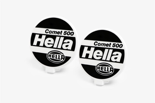 Hella Comet 500 front spot lights headlights cap 16.7cm x2