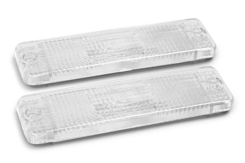 Front indicator lenses set clear VW Golf MK1 74-83