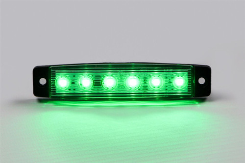 LED green universal side marker light