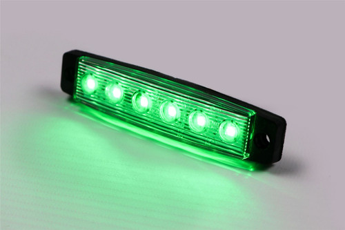 LED green universal side marker light