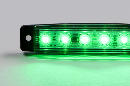 LED green universal side marker light