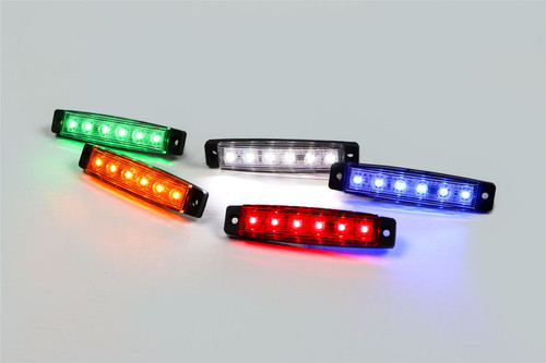LED white universal side marker light