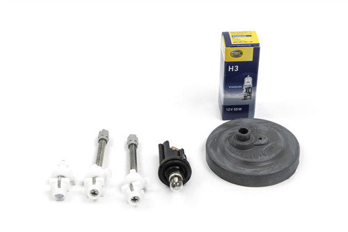 4 3/4" 120mm Hella universal inner spotlight full high beam set with bulb and cap