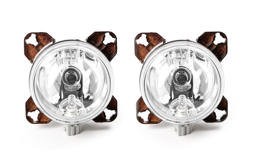 Hella 90mm main beam sidelight H7 headlight set with bulb and fixing kit Morette Vauxhall Astra MK4 98-04