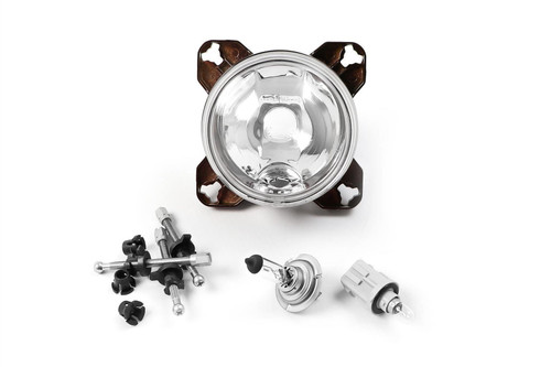 Hella 90mm main beam sidelight H7 headlight set with bulb and fixing kit Morette VW Golf MK4 98-04