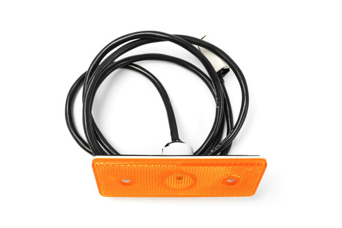 Orange side marker light with loom and plug