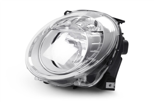 Headlight low beam left Fiat 500 07-15