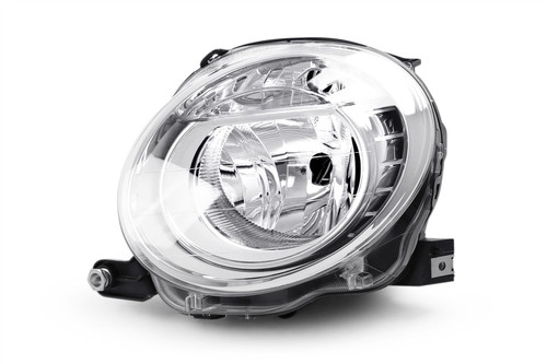 Headlight low beam left Fiat 500 07-15