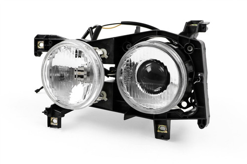 Headlight set 120mm projector DE universal clear