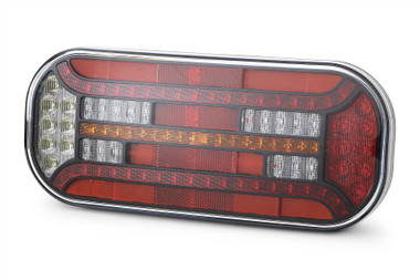 Rear light right LED rectangular reflector - Eurowagens