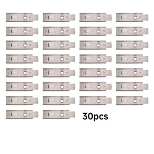 100% Stainless Steel Cylinder Lock Door Latch, 2 Bolt Installation, Rustproof Door Latch with Padlock Hole, Universal Fit for Most Self Storages & Outdoor Doors, Roll Up Door Applications (30pcs)