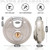 Unity Keyed Alike #304 Stainless Steel Disc Padlock, Same Key Open, for Self Storage, Farm, Truck, Trailer, Anti Cut 2-3/4"(70mm)