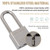 unity Keyed Alike 100%  stainless steel long shackle lock  2"(40mm long shackle)