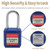 Unity Nylon safety lockout padlock with hardened steel shackle1-1/2"(40mm) , Keyed Alike - Blue