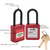 Unity Insulated Nylon safety lockout padlock 1-1/2"(40mm), Keyed Alike - Red
