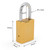 Aluminum safety lockout tagout padlock 1-1/2''(40mm), Keyed Alike - Yellow