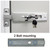 2-Bolt Cylinder Lock Latch with Padlock Hole, 100% Stainless Steel, Indoor Flat Door type，Universal Fit for Most Self-Storages (24pcs)