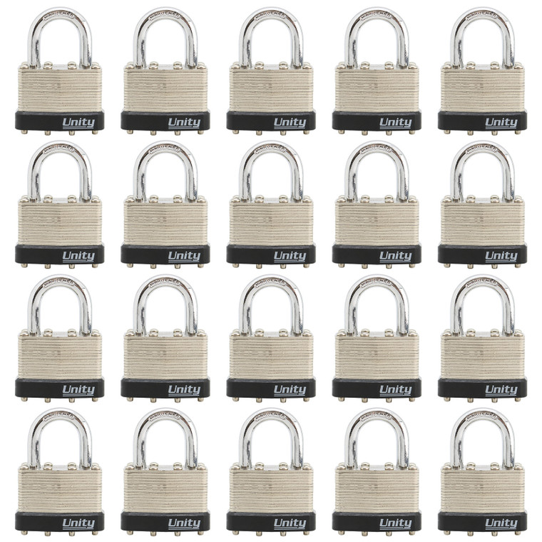 20pcs Same keyed Laminated Steel Padlock 1-3/4"(45mm) High Security, High Precision Padlock