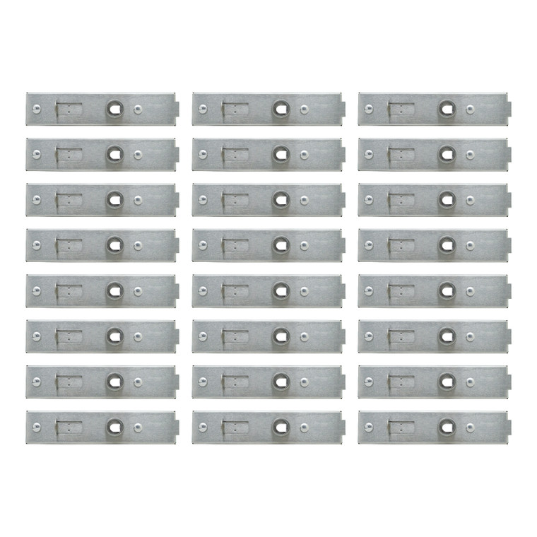 2-Bolt Cylinder Lock Latch with Padlock Hole, 100% Stainless Steel, Indoor Flat Door type，Universal Fit for Most Self-Storages (24pcs)