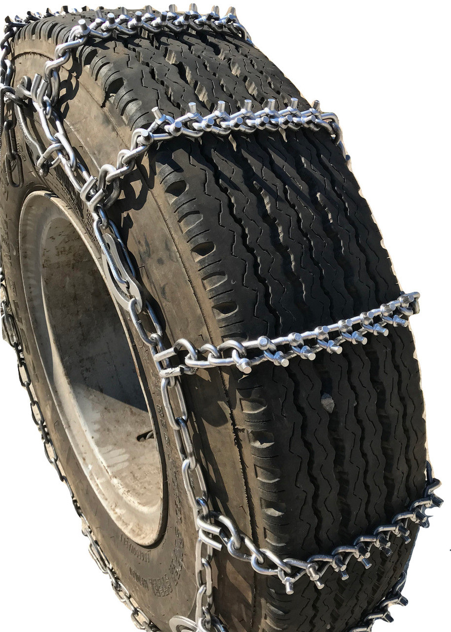 245/70R19.5, 245/70 19.5 Studded Cam Tire Chains Set of 2