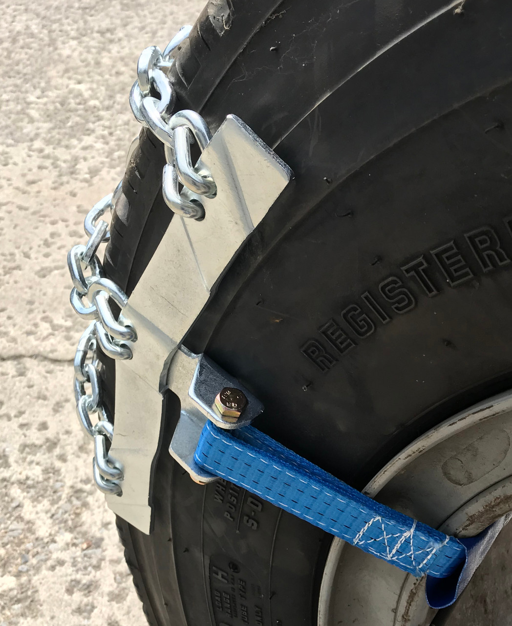 Commercial Truck (Size A) Ratchet Strap On Chain Tire Chains