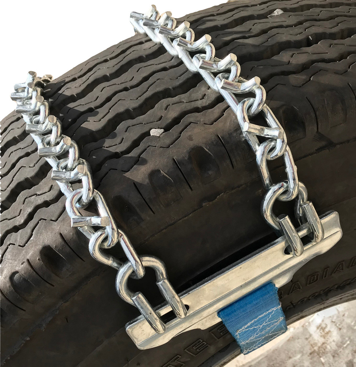 11-22.5 Tire Chains Strap On V-Bar
