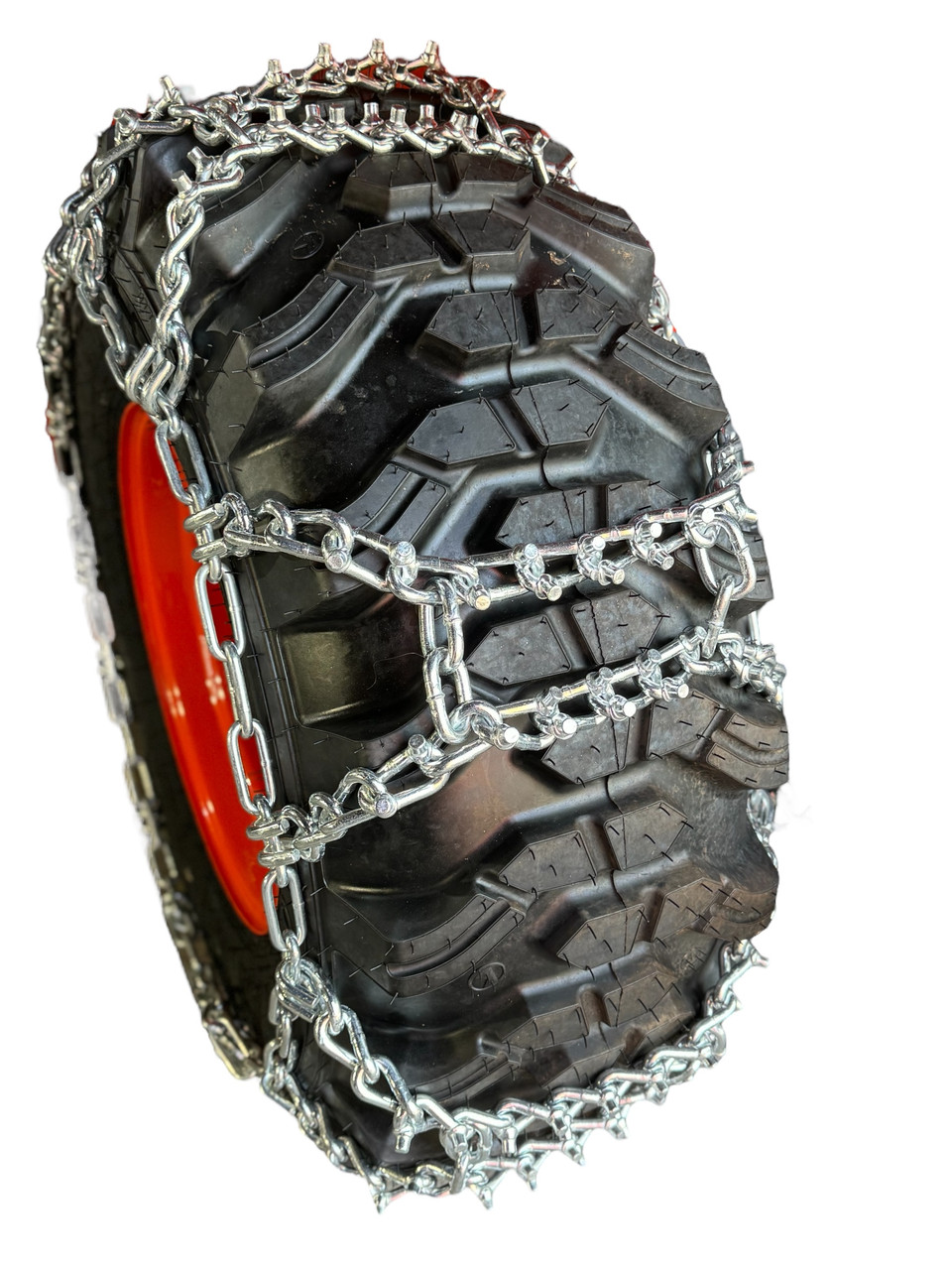 John Deere 3033R Rear 11.224 Tractor Studded Duo Grip Tire Chains