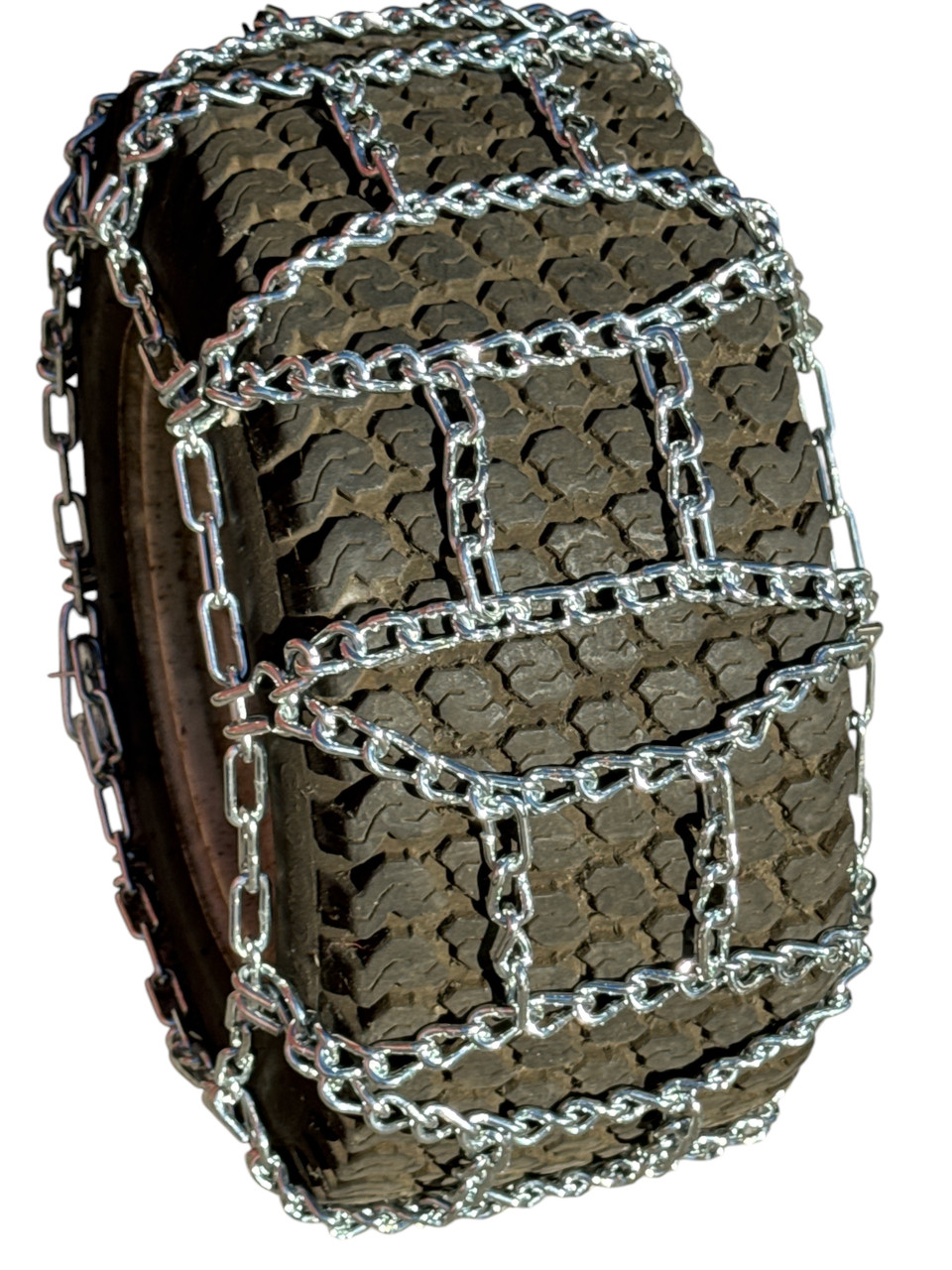Pair Of 2-Link Tire Chains For 23x10.5x12 Tires - Fits John Deere Lawn Mowers & Garden Tractors