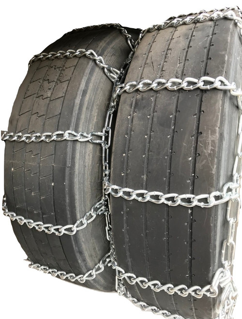 245-70-19.5 Tire Chains Dual V-Bar with Cams