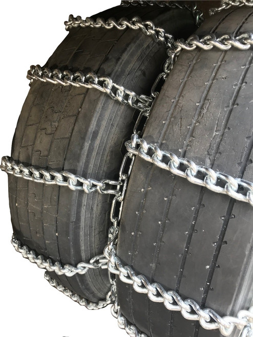 10.00-48TR Extra Heavy Duty Mud Dual Tire Chains Set of 4