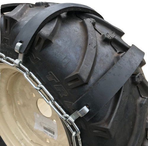 TireChain.com 9.5 16 9.5-16 Ladder Tractor Square Tire Chains Set of 2
