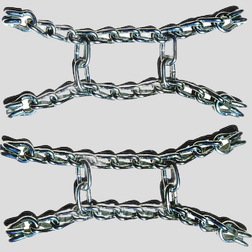 12 Link, 3/8" Thick Duo Cross chain, sold 2 pieces. Tire Chains