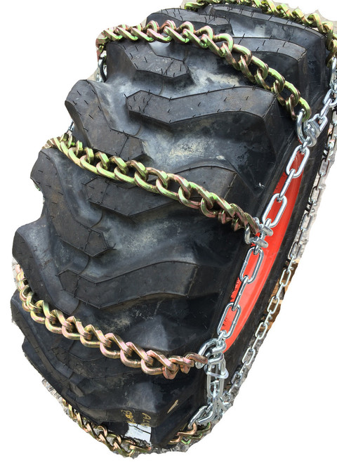 Compatible with Mahindra 3640 HST  AG R1 Rear 14.9-24  Square Tire Chains