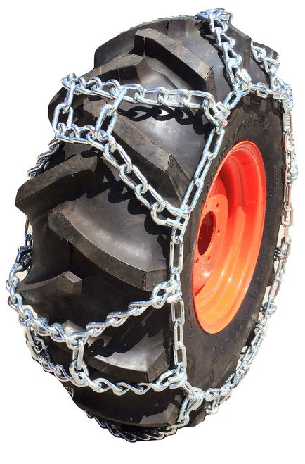 Compatible w/ Mahindra 2660 Rear 14.9-24 Duo Grip Tractor Tire Chains, priced per pair