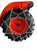 Compatible with Kioti CK3510 R4 Rear 15-19.5  European Diamond Tire Chains