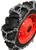 Compatible w/ Branson 4015R Rear 12.4-24 Tractor Tire Chains