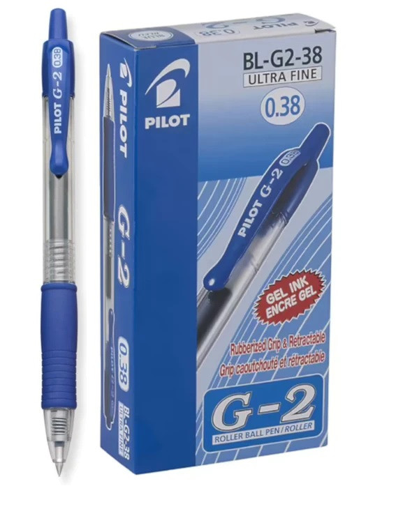 Pilot G2 Retractable Gel Pen Ultra FINE PENSWORLD