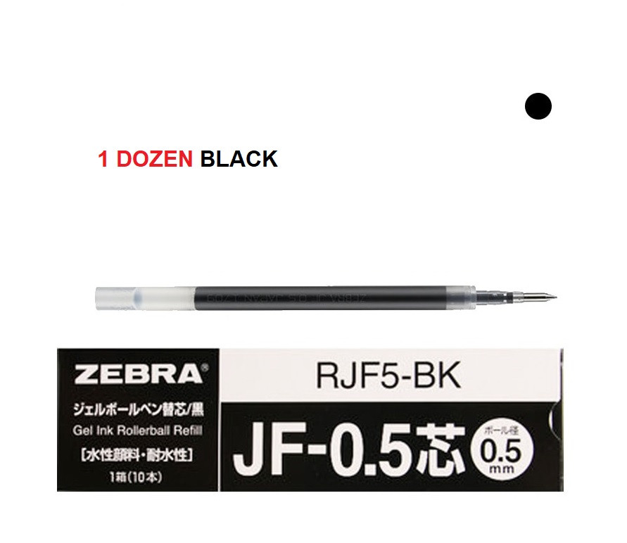 Zebra JF 0.5mm Gel ink Refills Pensworld