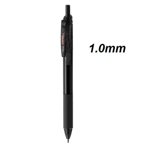  Pentel Energel S BL130 Retractable Gel pens 1.0mm - 10x BLACK