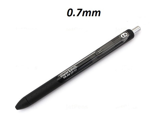 PaperMate INKJOY Retractable GEL pen .0.7mm - 10x BLACK 